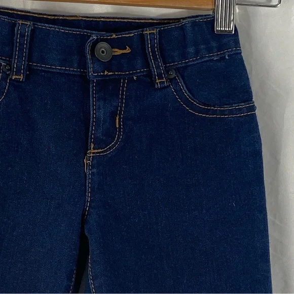 The Children’s Place Girl Skinny Dark Blue Jeans Waist Adjustable Band Size 6 - Picture 4 of 16